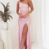 Abella Sequin Maxi Gown | Baby Pink
