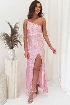 Abella Sequin Maxi Gown | Baby Pink