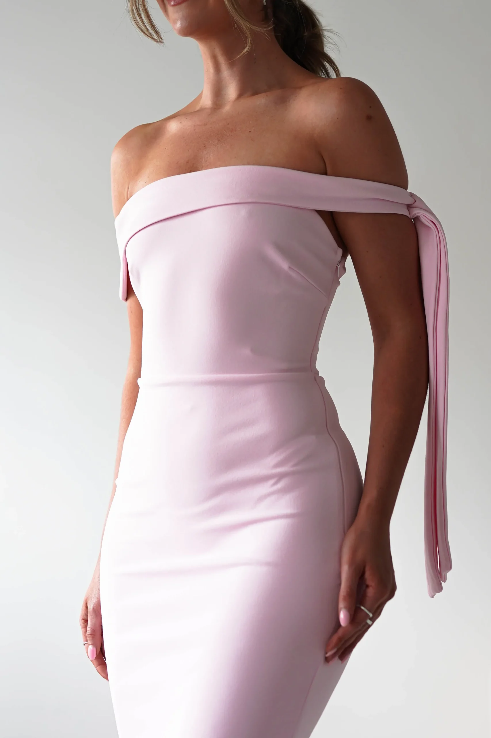 Amalthea Off the Shoulder Midaxi | Pink