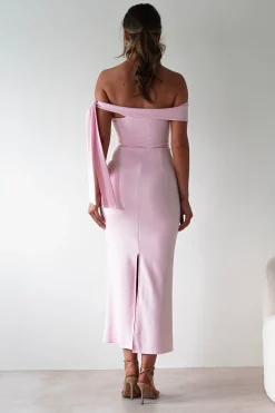 Amalthea Off the Shoulder Midaxi | Pink