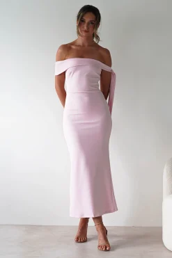 Amalthea Off the Shoulder Midaxi | Pink