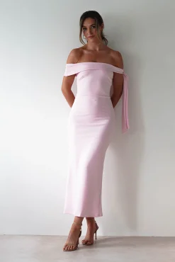 Amalthea Off the Shoulder Midaxi | Pink
