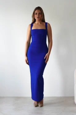 Brooke Square Neck Maxi Dress | Royal Blue
