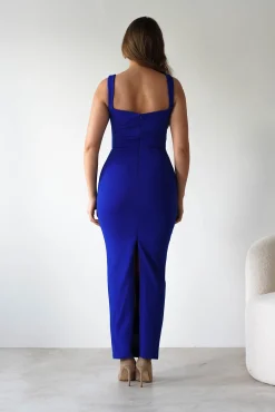 Brooke Square Neck Maxi Dress | Royal Blue