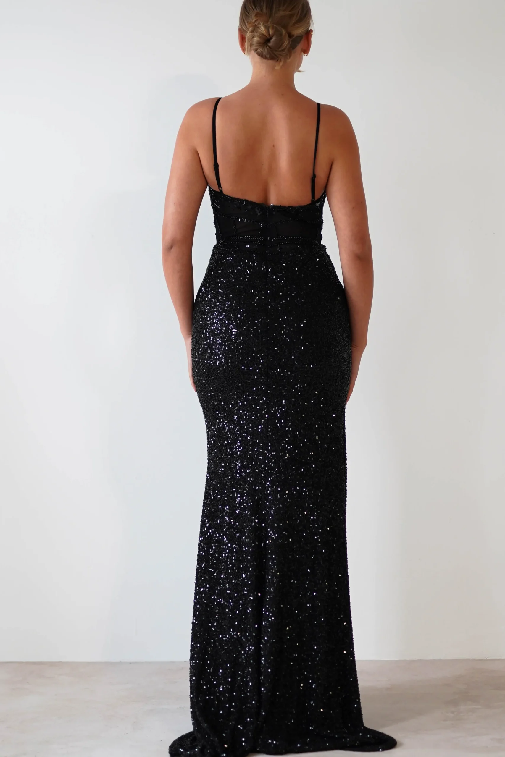 Candyce Sequin Mermaid Gown | Black