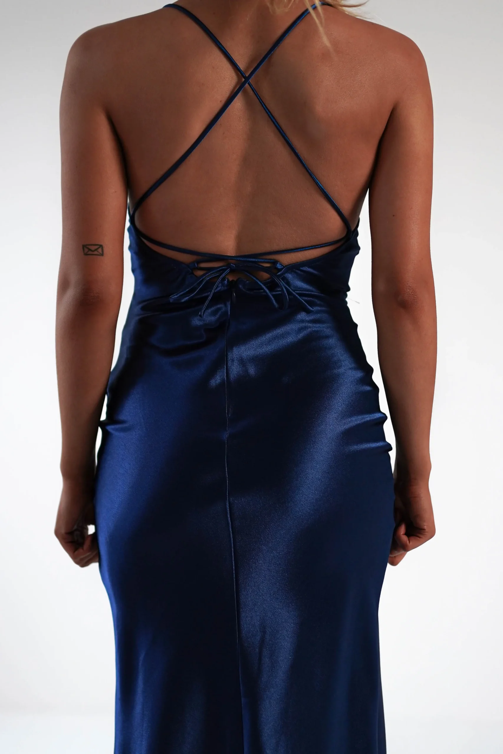 Celinee Satin Maxi Gown | Royal