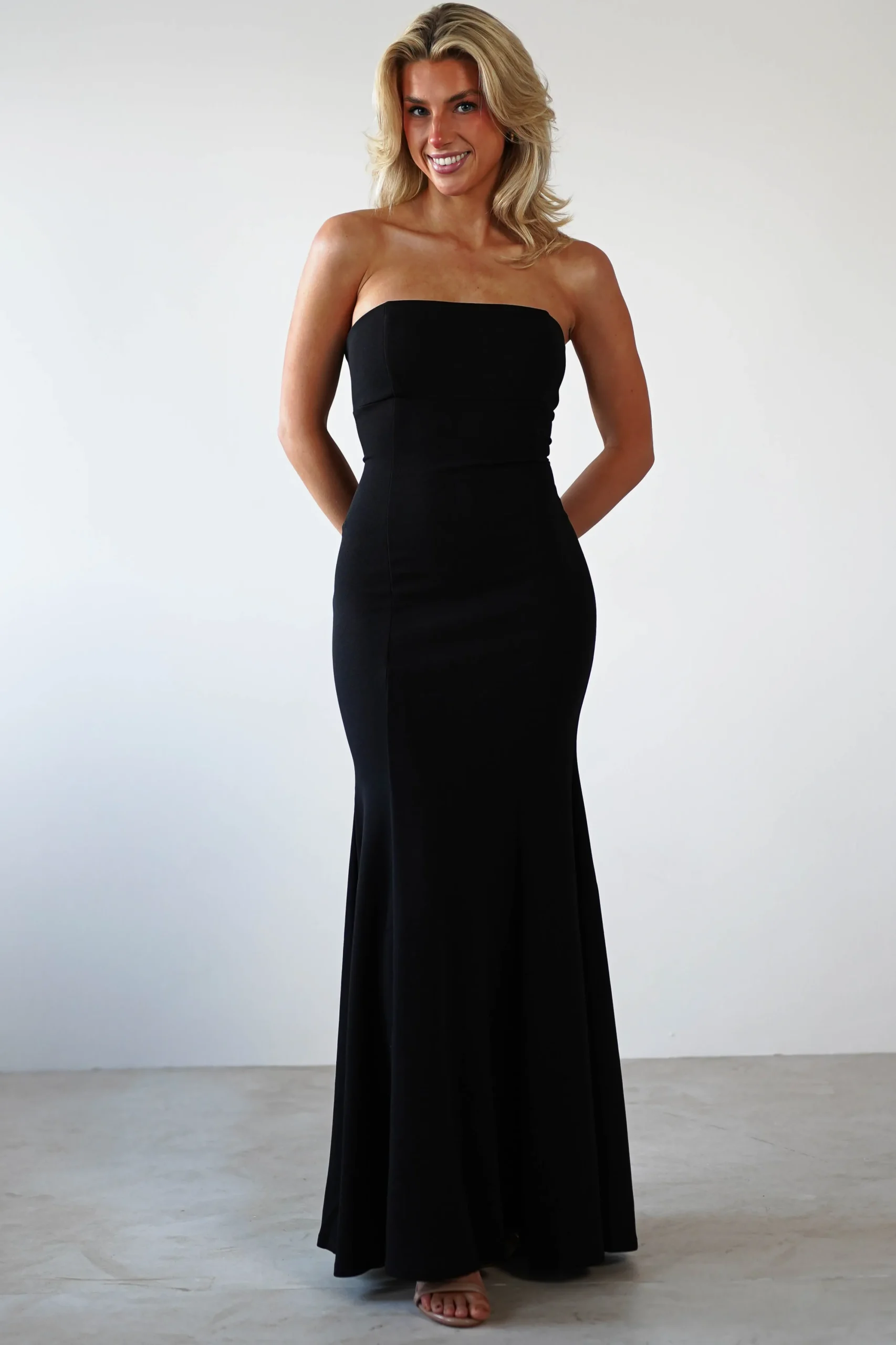 Charla Bodycon Maxi Gown | Black