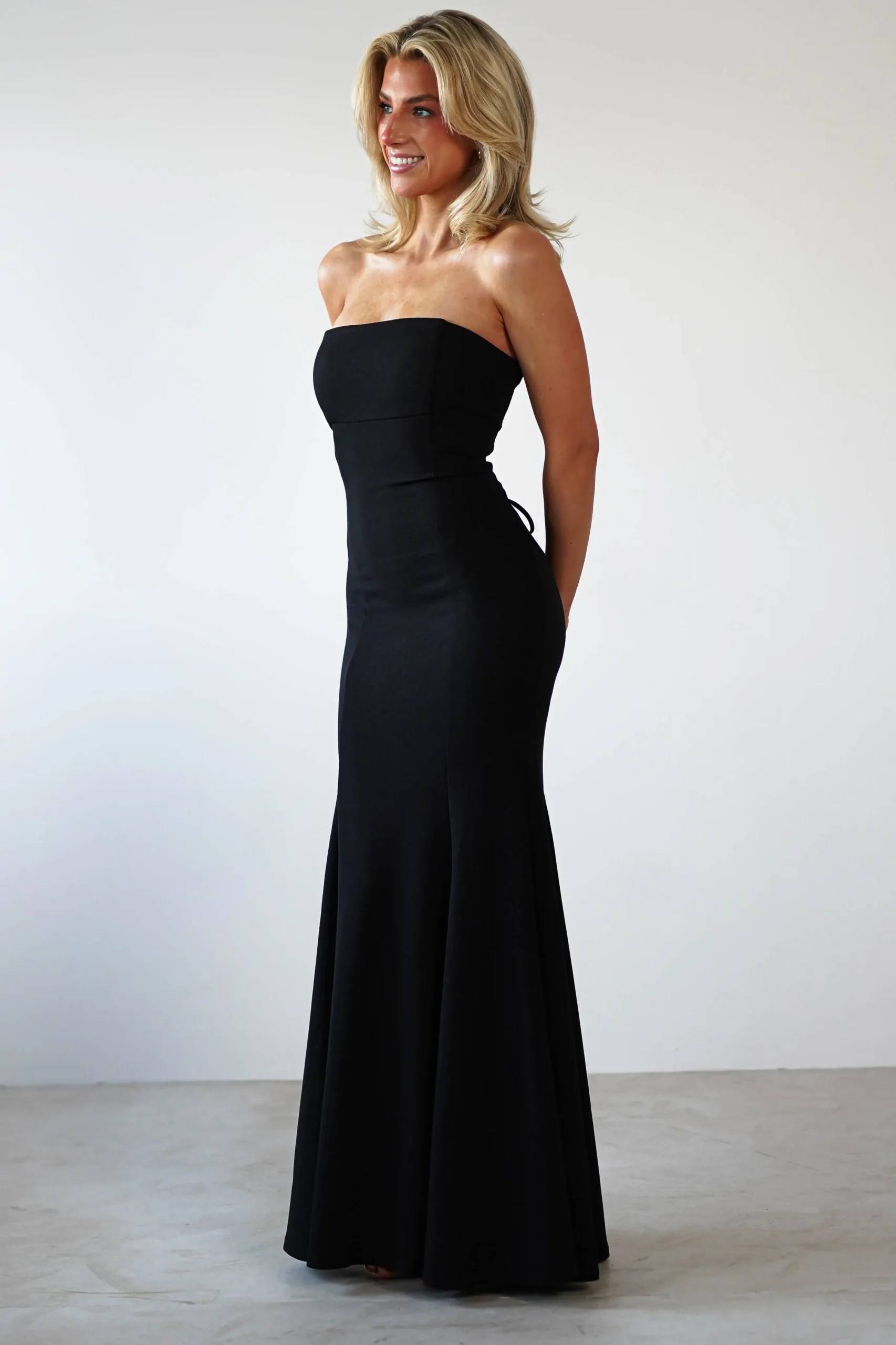 Charla Bodycon Maxi Gown | Black