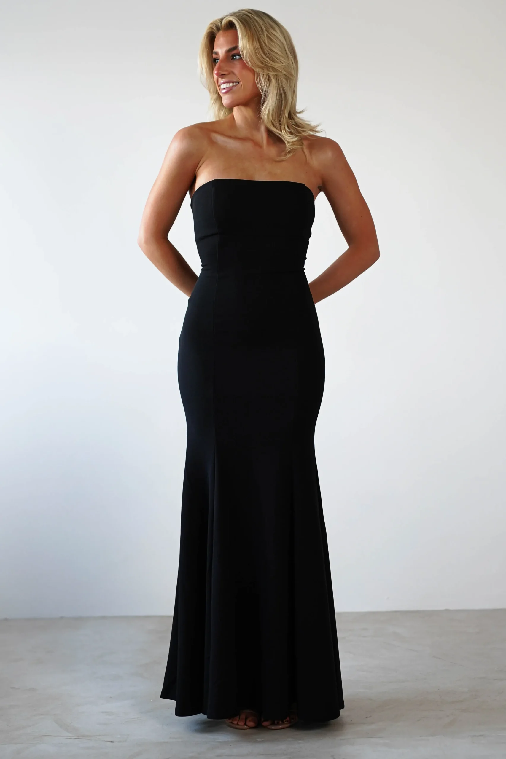 Charla Bodycon Maxi Gown | Black