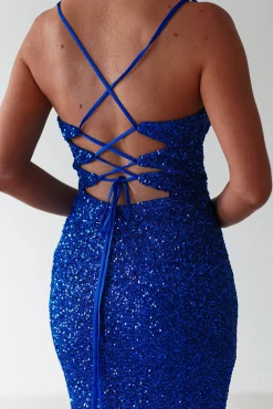Clarisse Bodycon Sequin Gown | Royal Blue