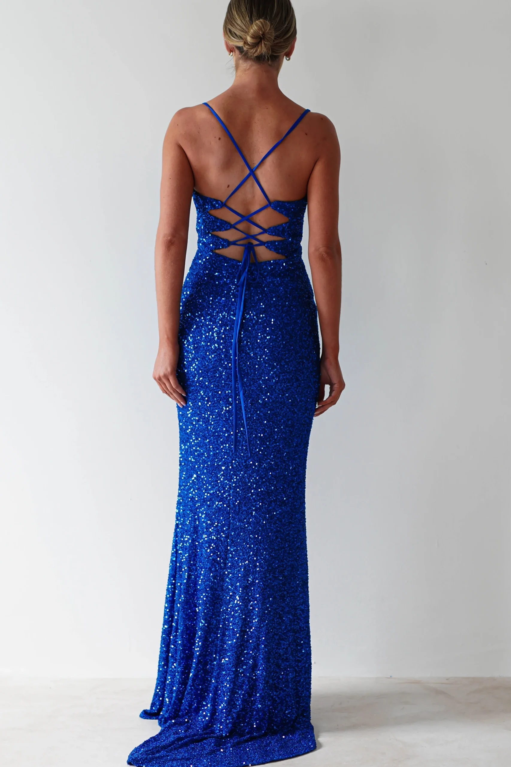 Clarisse Bodycon Sequin Gown | Royal Blue