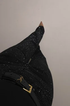 Coleen Sparkle Diamante Jeans | Black