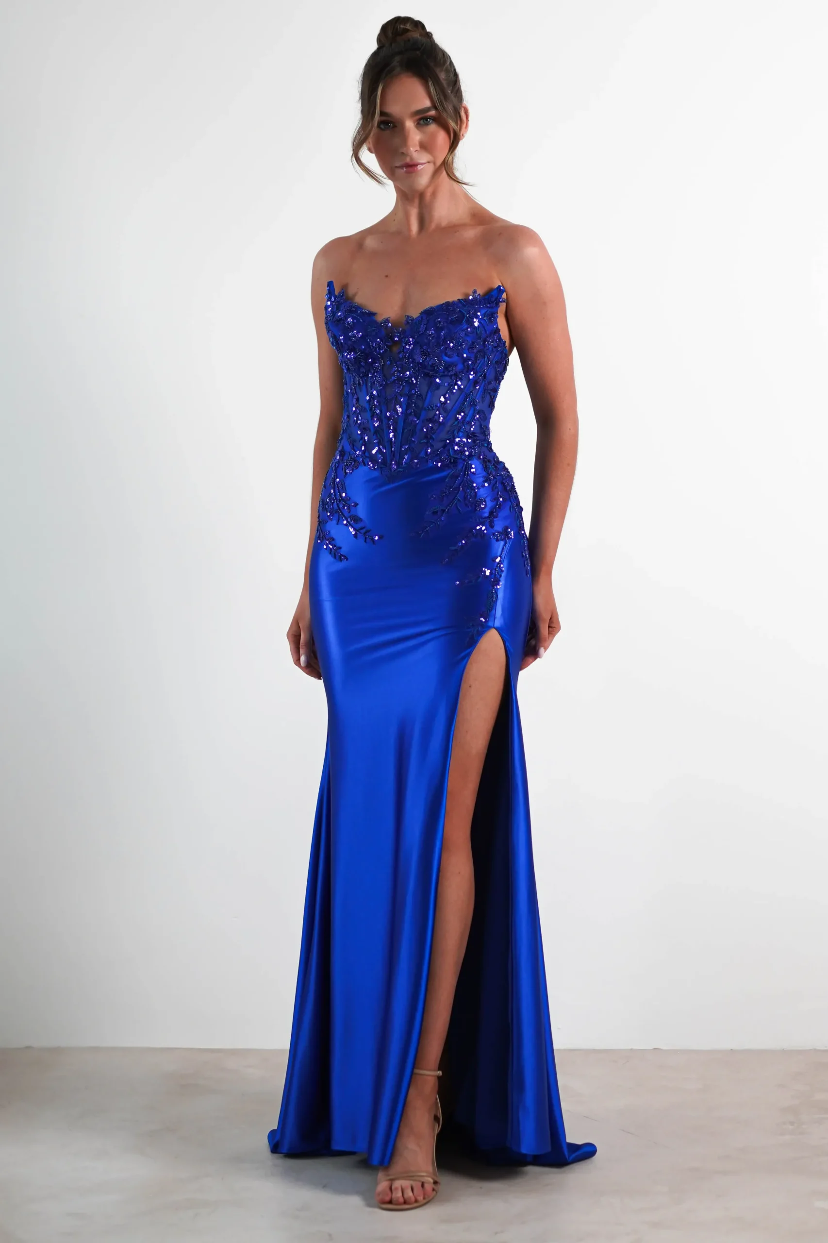 Dallas Luxe Embellished Gown | Royal Blue