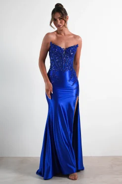 Dallas Luxe Embellished Gown | Royal Blue