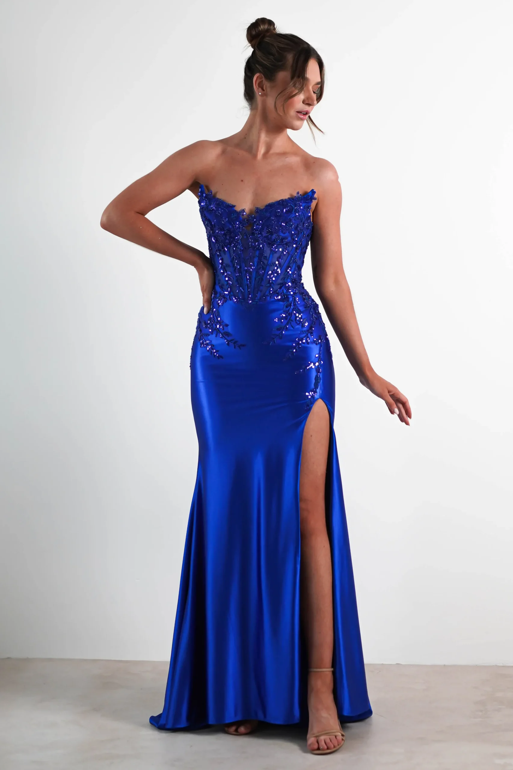Dallas Luxe Embellished Gown | Royal Blue