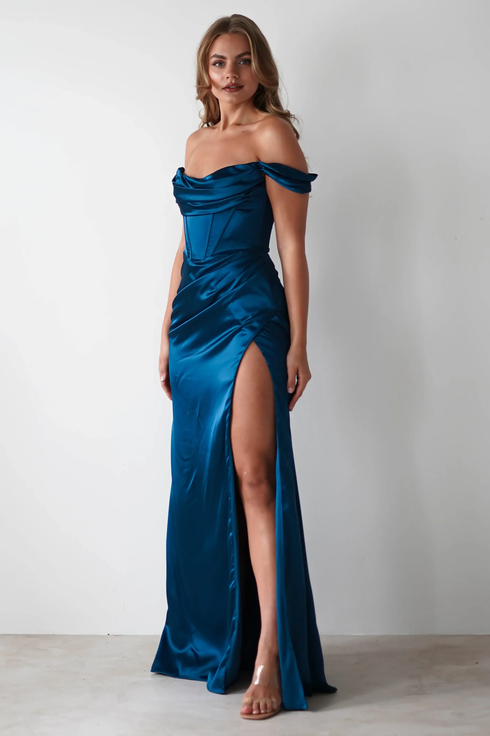 Dionne Soft Coset Maxi Gown | French Navy