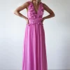 Ellie Ruffle Detail Maxi Dress | Pink