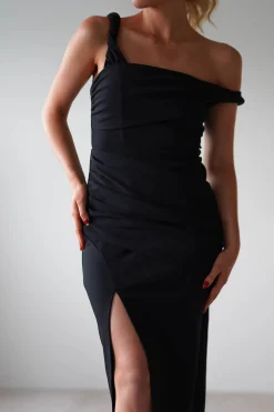 Eloise Bodycon Midaxi Dress | Black