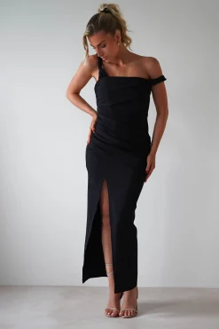 Eloise Bodycon Midaxi Dress | Black