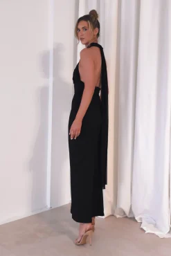 Esme Bodycon Multiway Maxi Dress | Black
