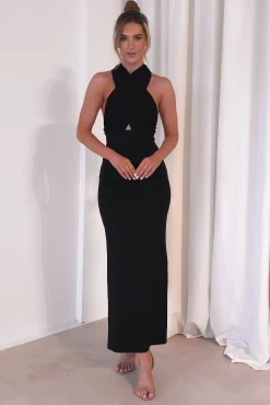 Esme Bodycon Multiway Maxi Dress | Black
