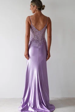 Eternity Glitter Bodycon Gown | Lilac