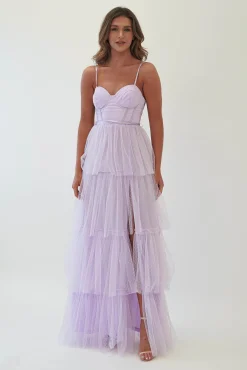 Geeniva Tulle Maxi Dress | Lavendar