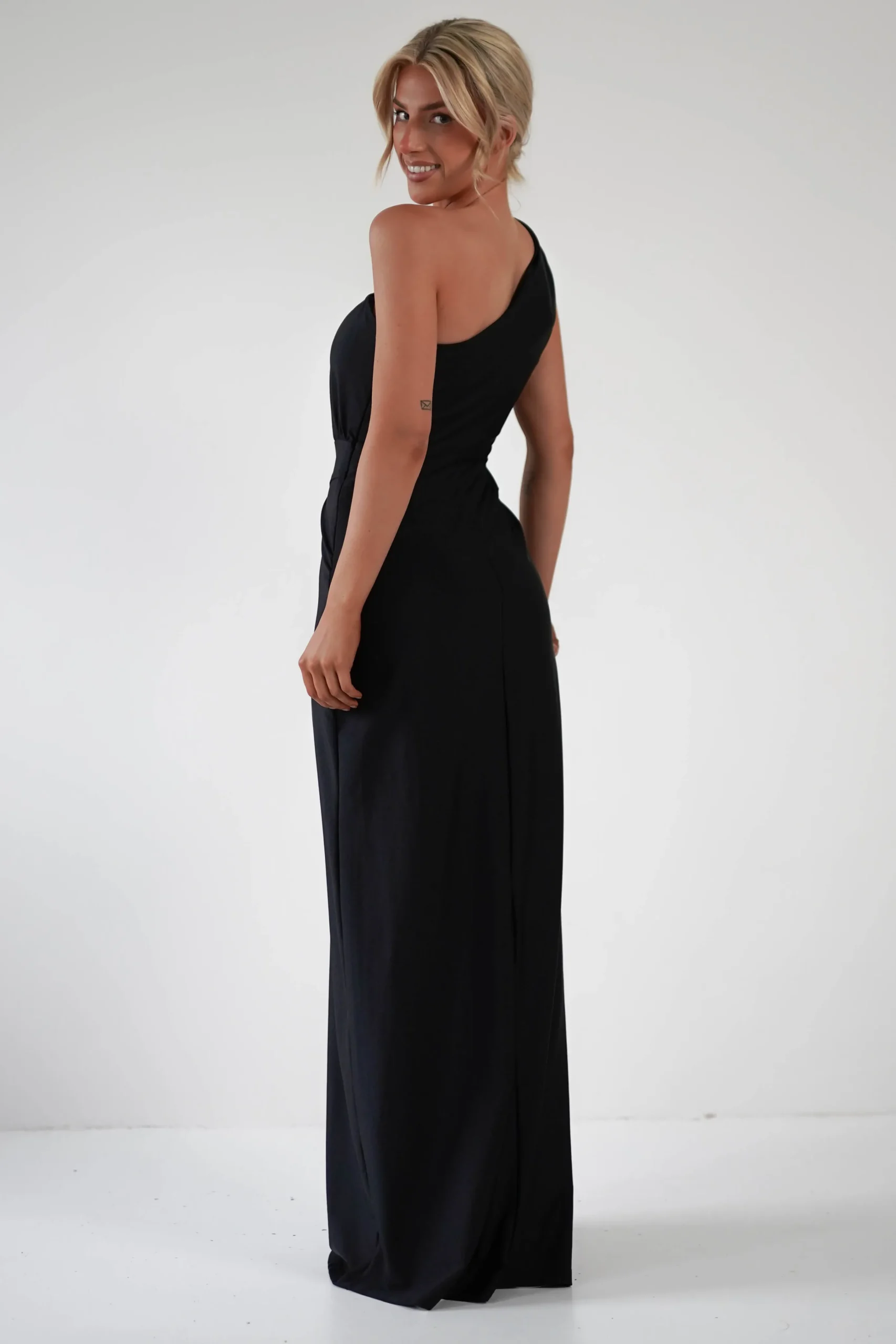 Giordana Jersey Bodycon Maxi Dress | Black