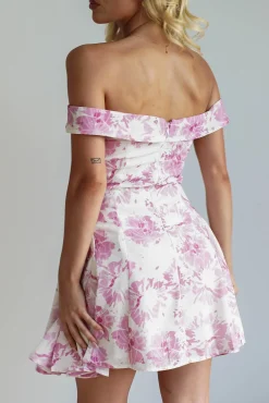 Hollie Floral Mini Dress | Pink Print