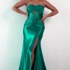 Karra Bodycon Strapless Gown | Emerald Green