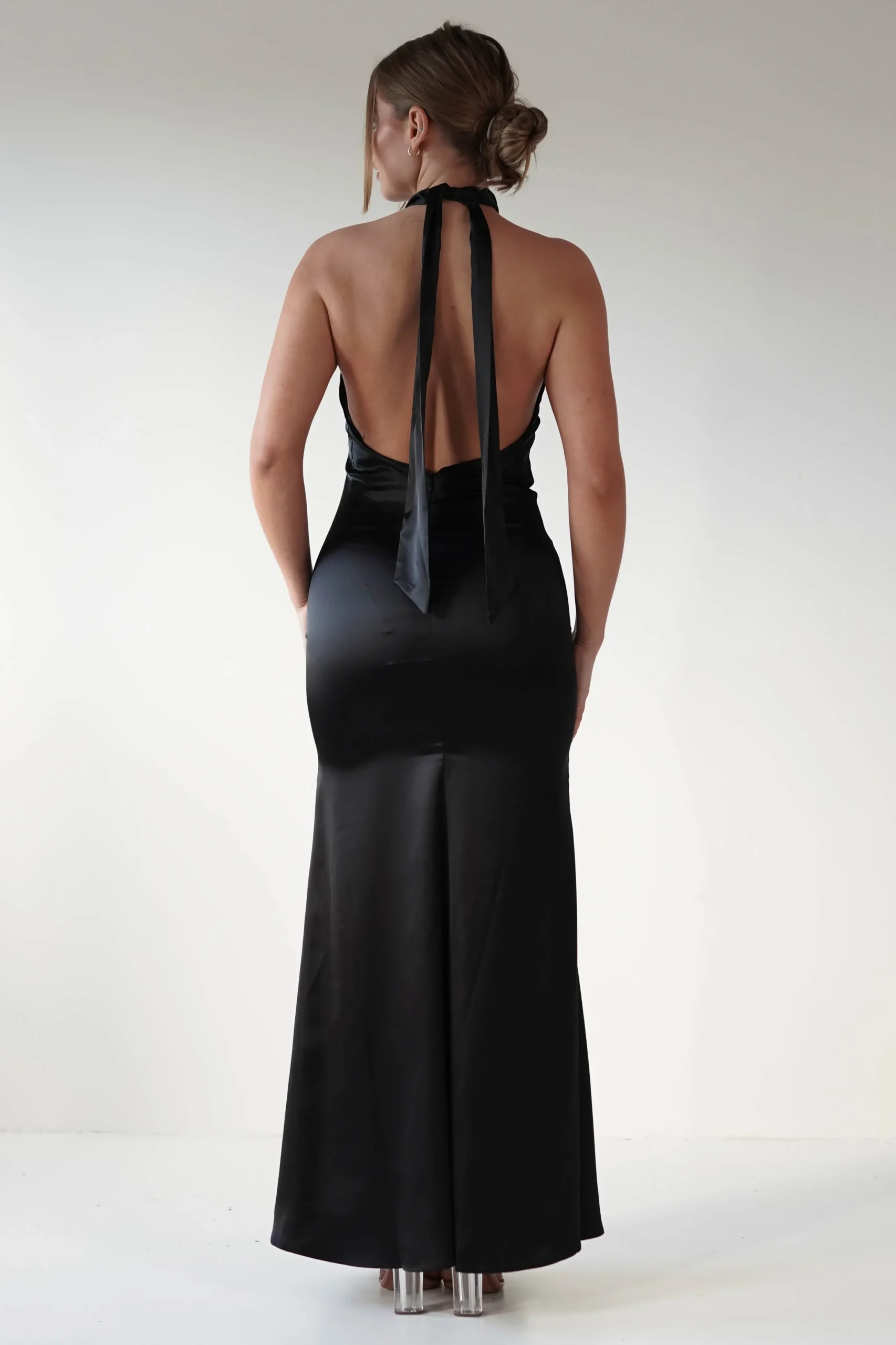 Kartia Halterneck Maxi Gown | Black