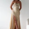 Lavelle Glitter Bodycon Gown | Gold