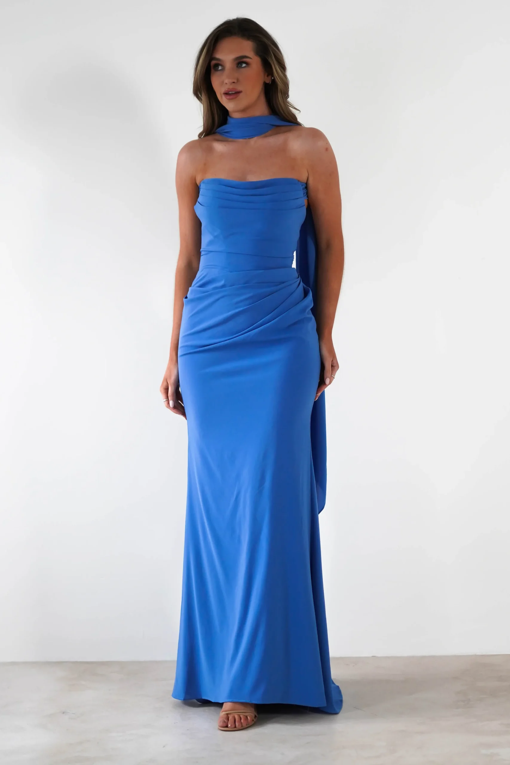 Lisa Multiway Chiffon Gown | Blue