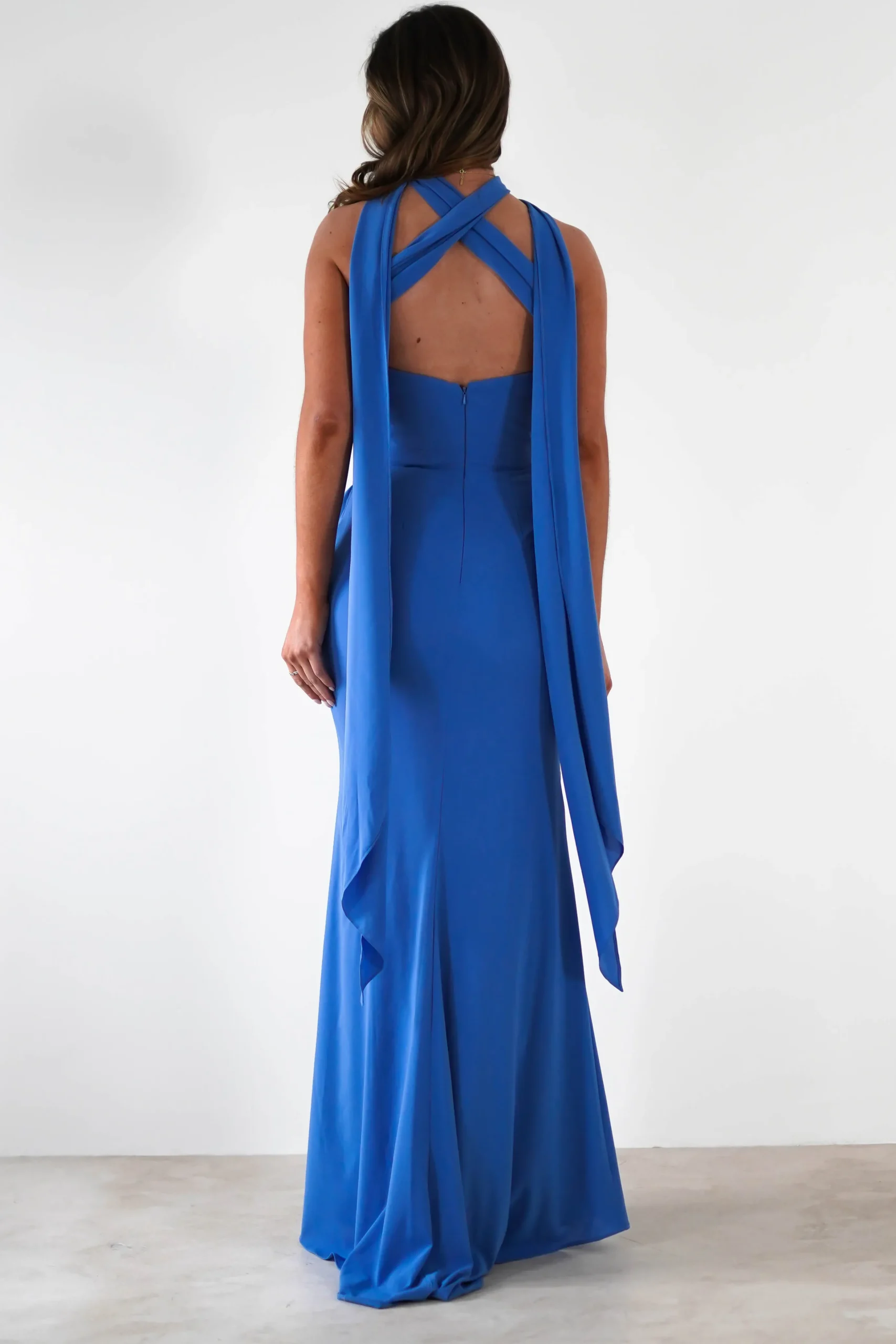 Lisa Multiway Chiffon Gown | Blue