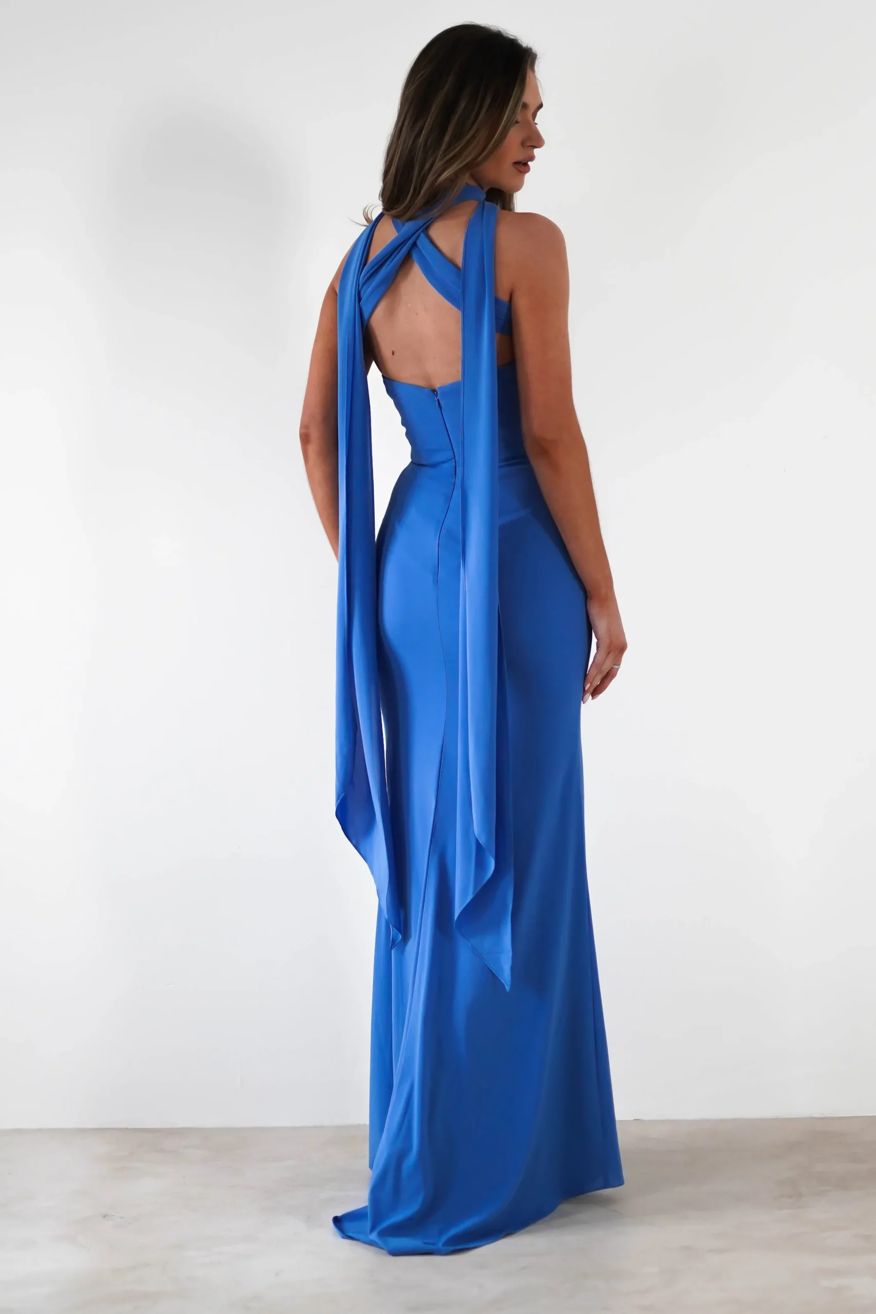 Lisa Multiway Chiffon Gown | Blue