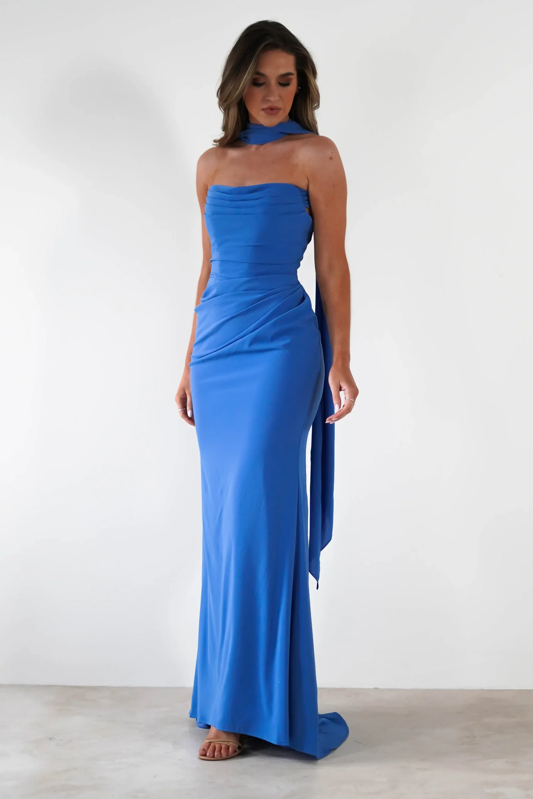 Lisa Multiway Chiffon Gown | Blue