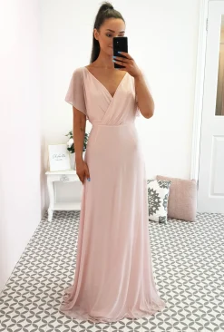 Lydia Maxi Dress Pink Glitter