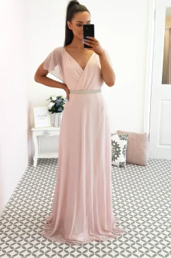 Lydia Maxi Dress Pink Glitter