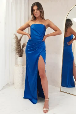 Malani Strapless Gown | Royal Blue