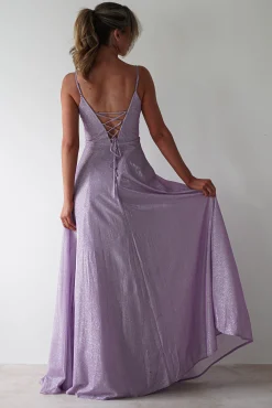 Marlene Glitter Gown | Lavendar