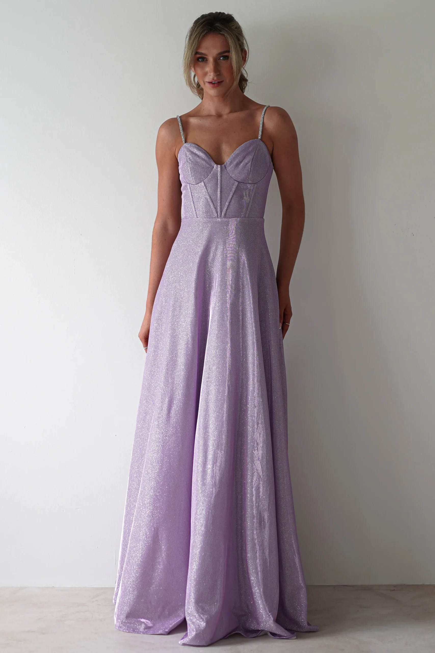 Marlene Glitter Gown | Lavendar