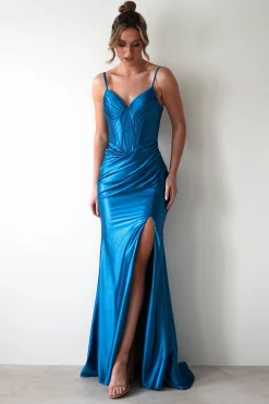 Meaghan Bodycon Gown | Turquoise
