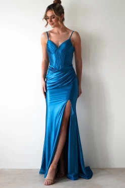 Meaghan Bodycon Gown | Turquoise