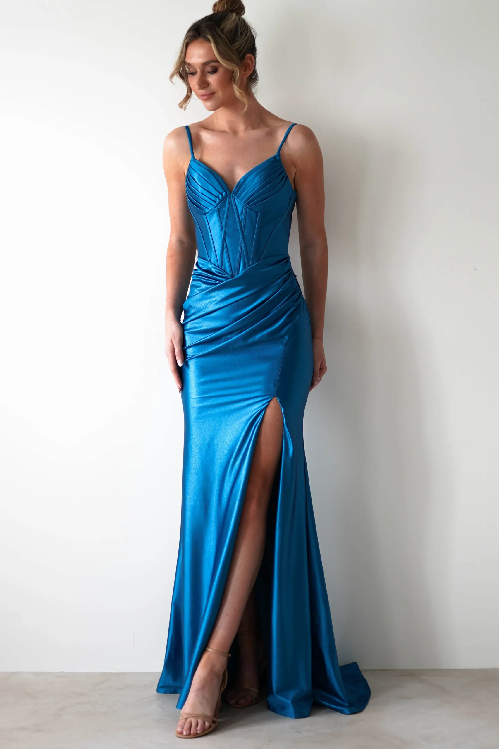 Meaghan Bodycon Gown | Turquoise