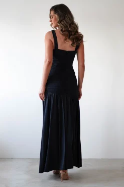 Milla Jersey Bodycon Maxi Dress | Black