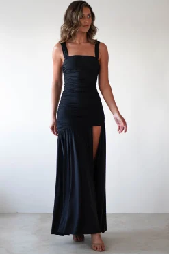 Milla Jersey Bodycon Maxi Dress | Black