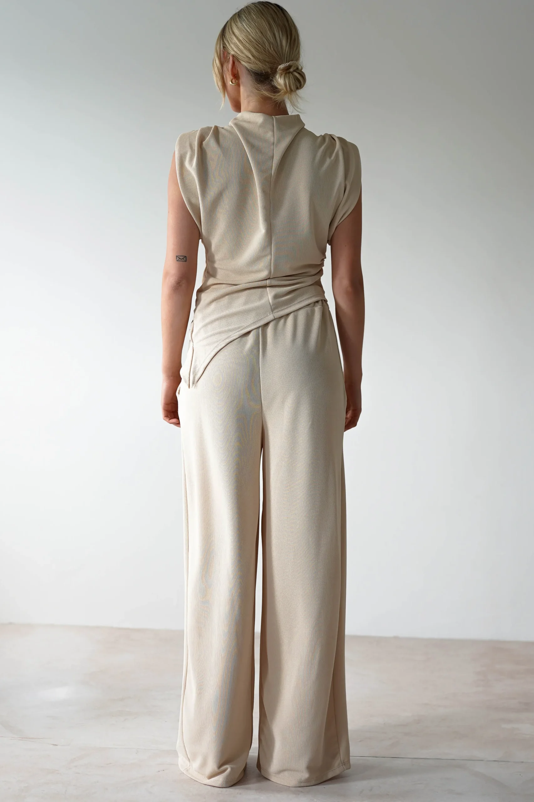 Mina Strechy 2 Piece Set | Cream