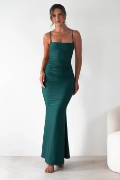 Monette Bodycon Maxi Gown | Emerald Green