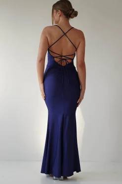 Monette Bodycon Maxi Gown | Navy
