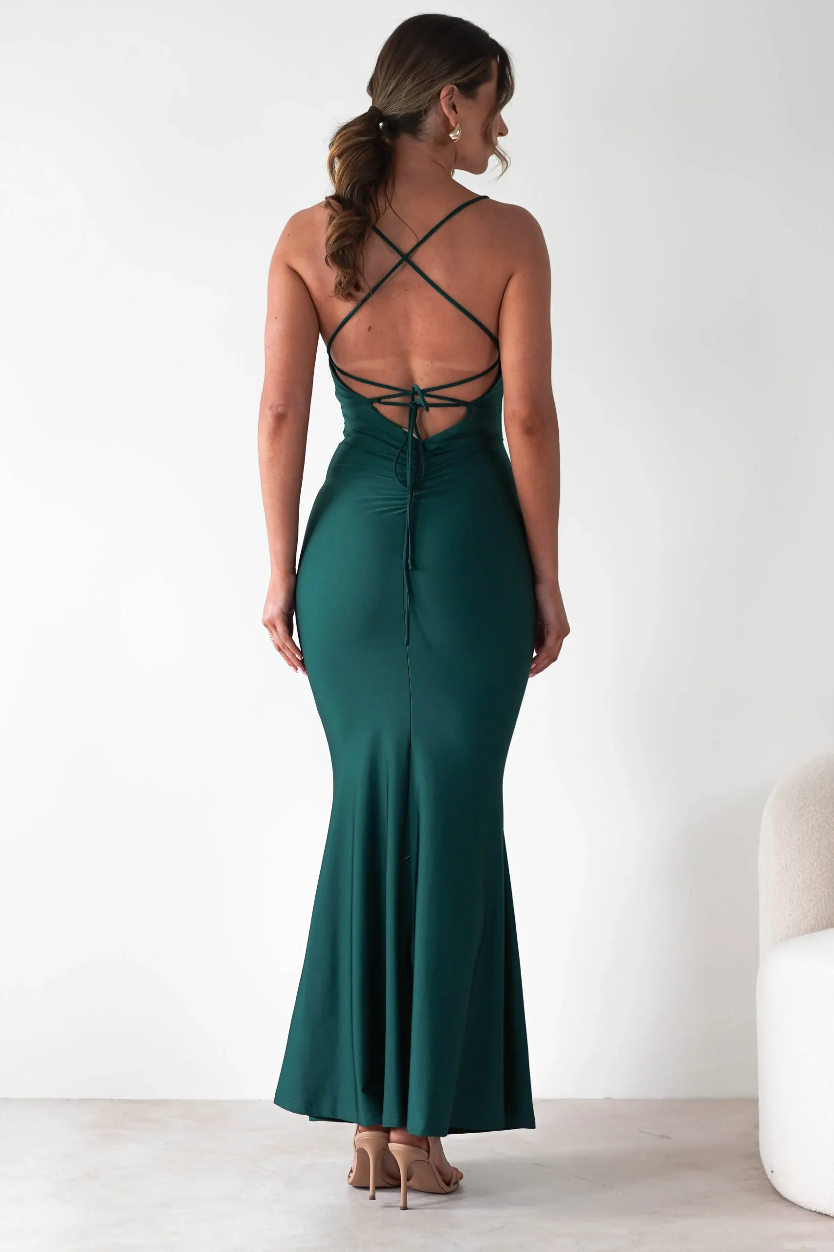 Monette Bodycon Maxi Gown | Emerald Green